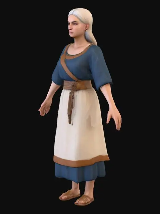 3D model for Nordic Peasant Woman