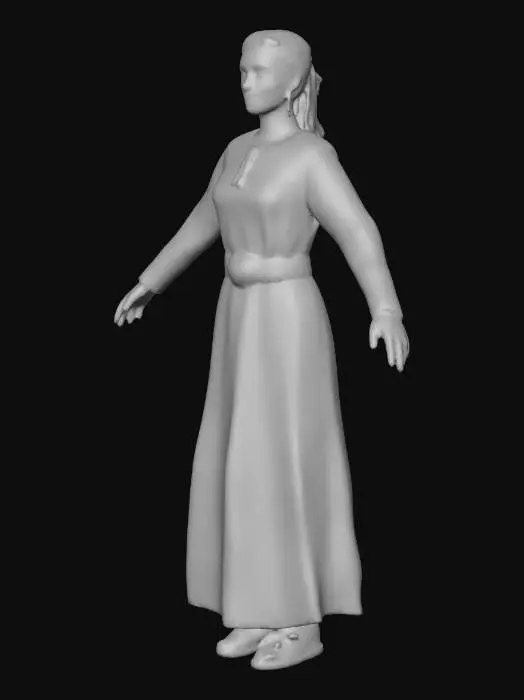 3D model for Nordic Menchant Woman