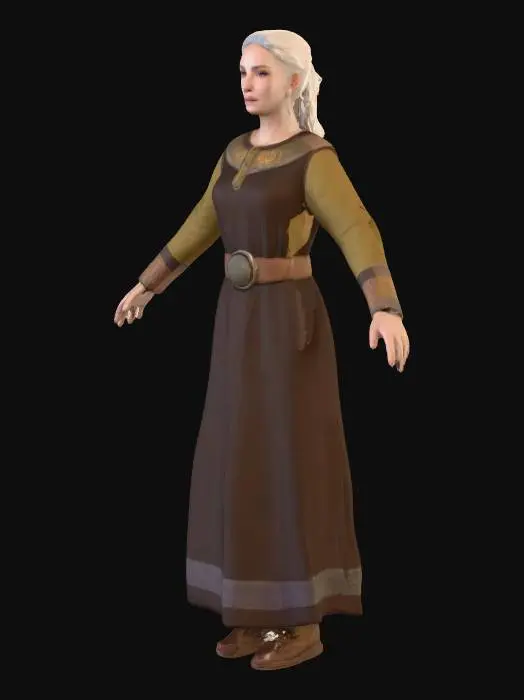 3D model for Nordic Menchant Woman