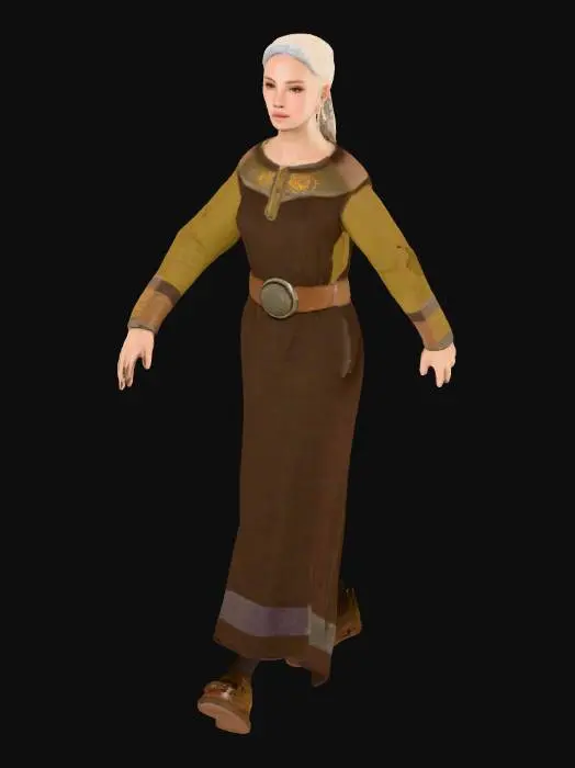 3D model for Nordic Menchant Woman