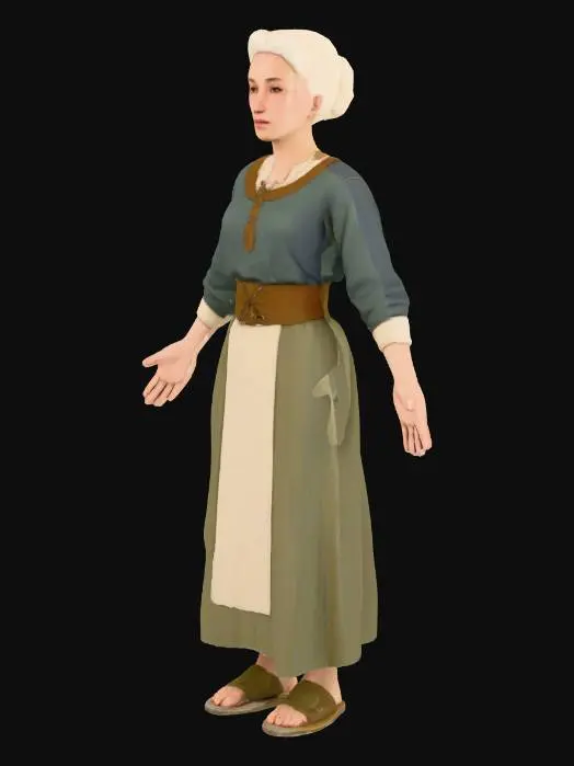 3D model for Nordic Peasant Woman