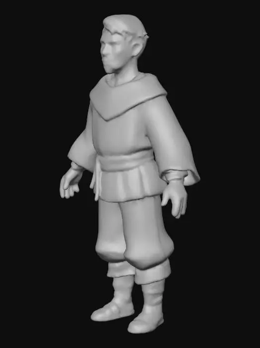 3D model for Nordic Peasant Man