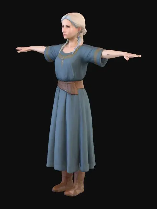 3D model for Nordic Peasant Woman