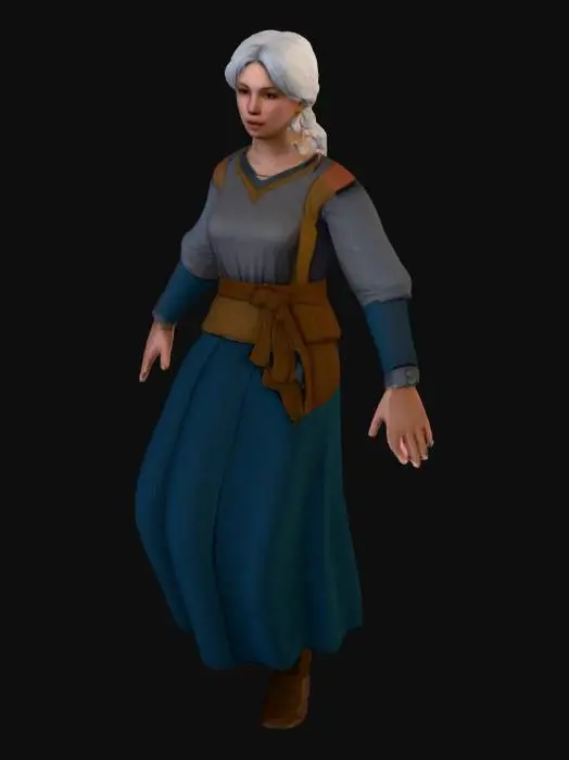 3D model for Nordic Peasant Woman