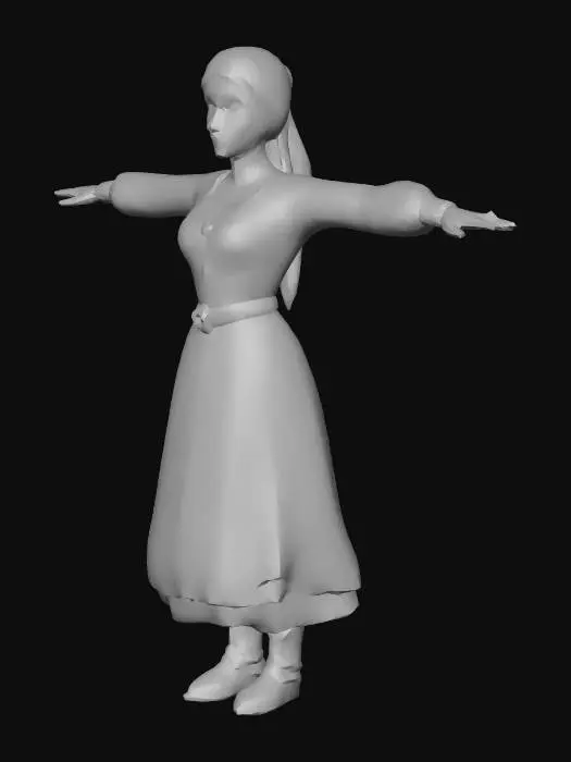 3D model for Normand Peasant Woman