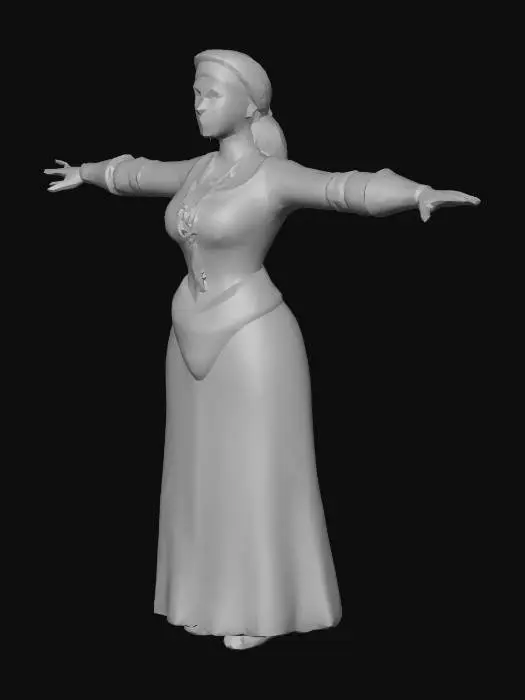 3D model for Nornand Merchant Woman