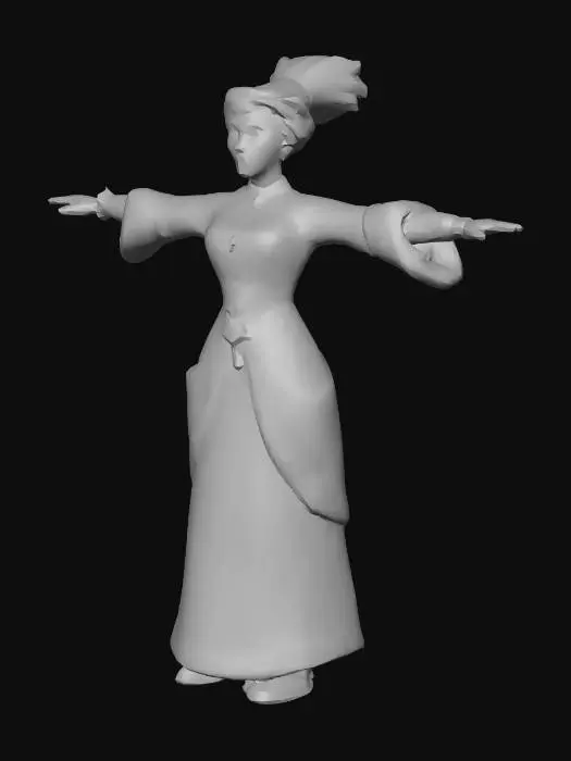 3D model for Normand Merrchant Womaan