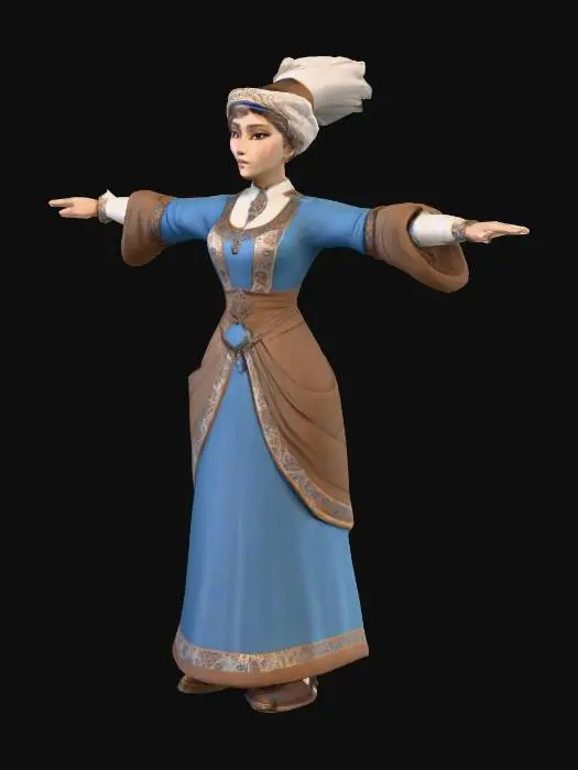 3D model for Normand Merrchant Womaan