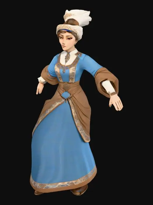 3D model for Normand Merrchant Womaan