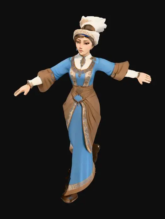 3D model for Normand Merrchant Womaan