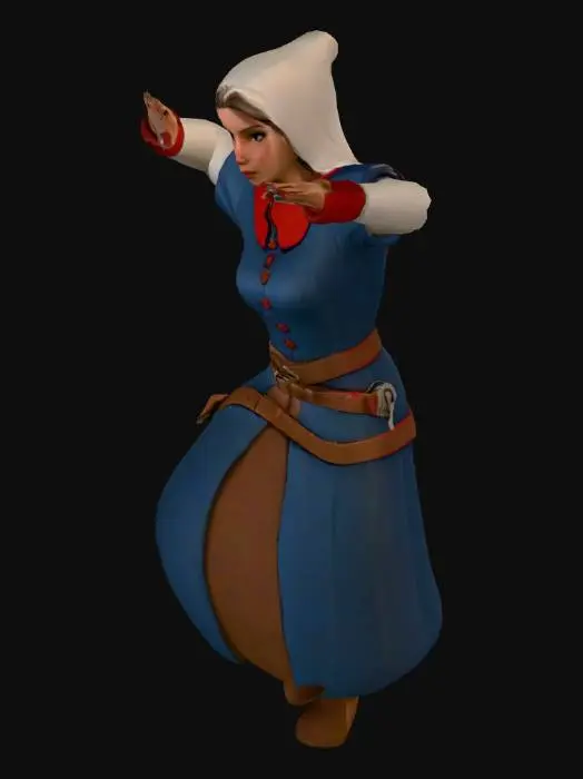 3D model for Britain Peasant Woman