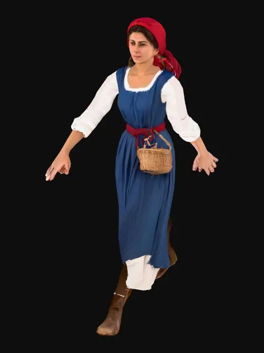 3D model for French Peasant Woman