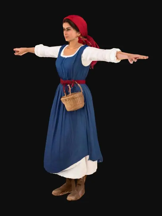 3D model for French Peasant Woman