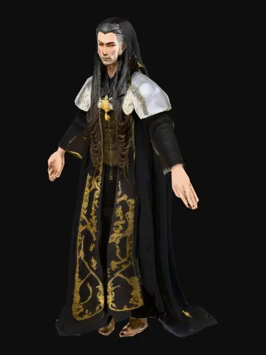 3D model for um Sacerdote  de jogos RPG fantasia, extremamente detalhado, ultra realístico