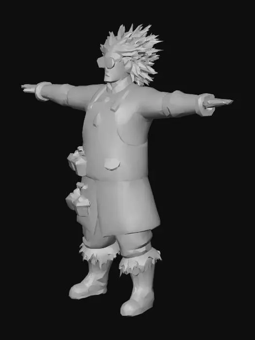 3D model for um Alquimista  de jogos RPG fantasia, extremamente detalhado, ultra realístico