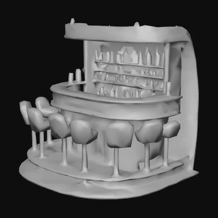 3D model for Bar lanchonete