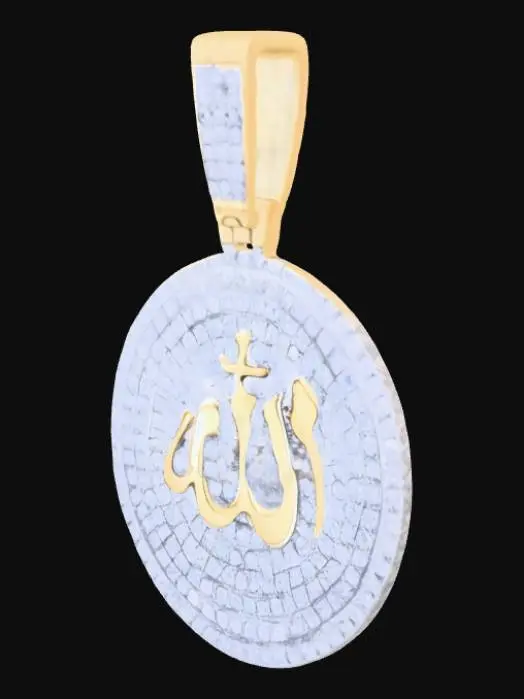 3D model for Allah Pendant