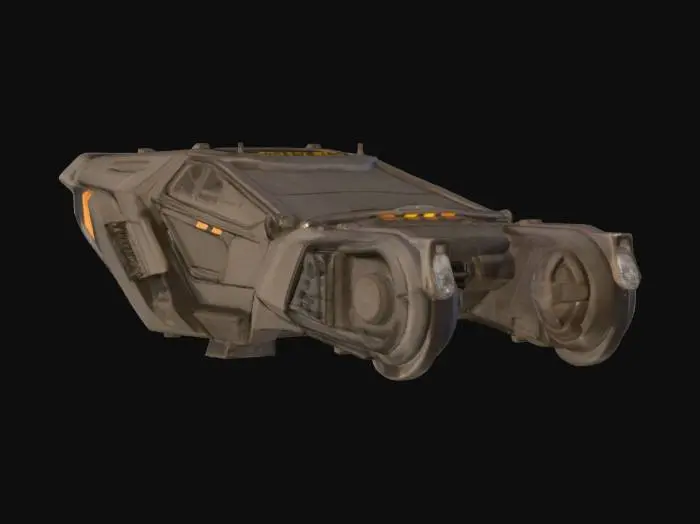 3D model for Futuristic Hovercar Model