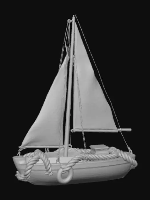 3D model for Sailboat Serenity