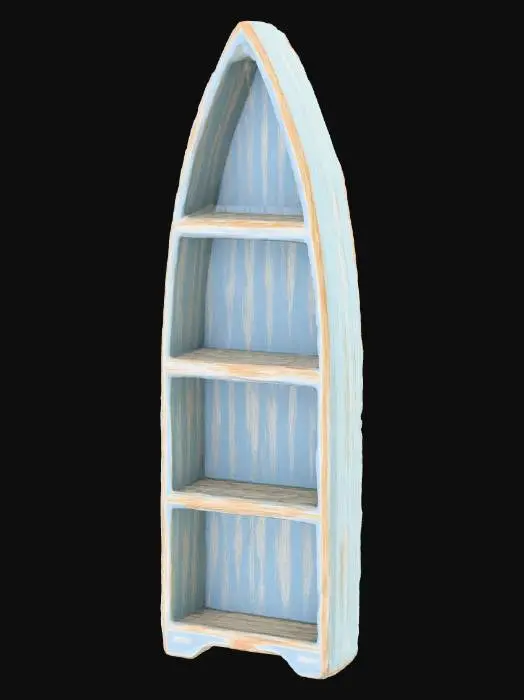 3D model for Boat-Shaped Bookshelf
