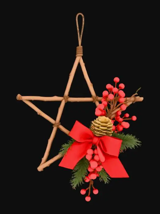 3D model for Festive Star Ornament, #Christmas2025#