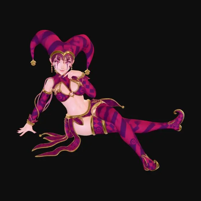 3D model for Crimson Jester in a Cosmic Spiral