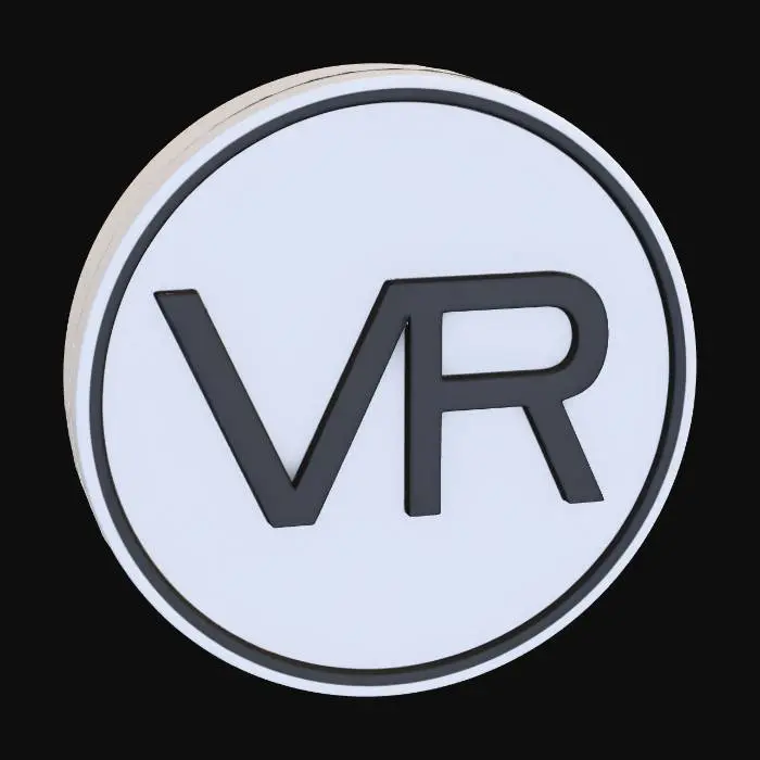 3D model for VR Circle Logo
