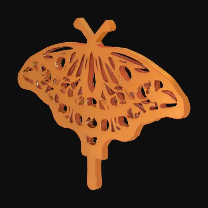 3D model for Butterfly Silhouette