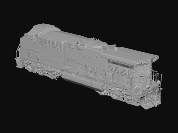 3D model for Union Pacific freight locomotive, realistic EMD SD70ACe model