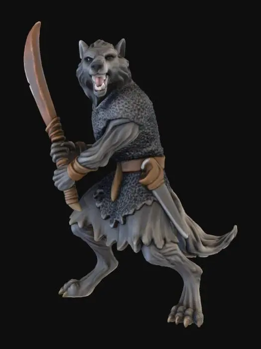 3D model for Canine Warrior