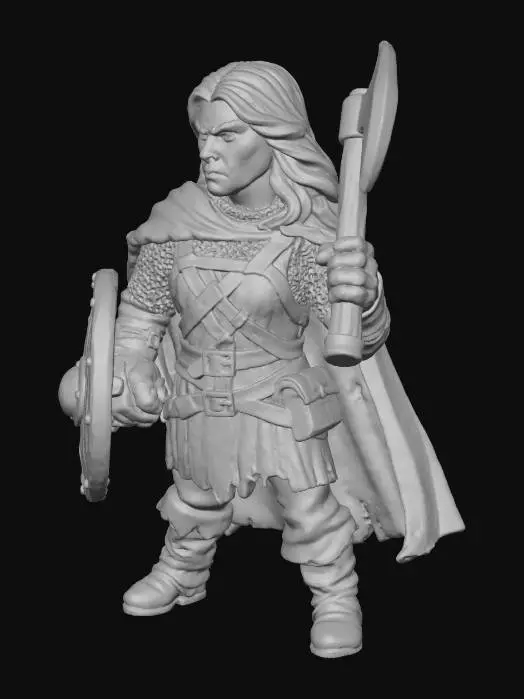 3D model for Viking Shieldmaiden