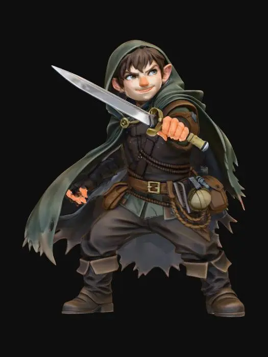 3D model for Rogue Adventurer