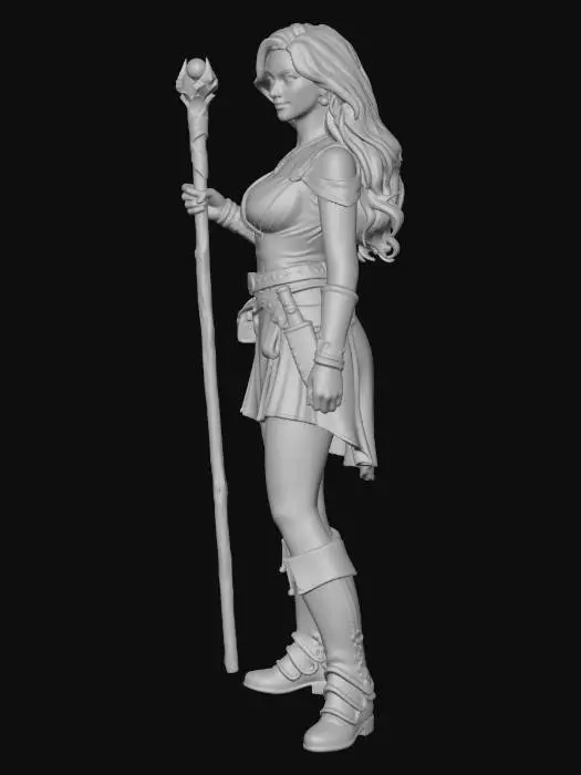3D model for Sorceress of the Red Realm