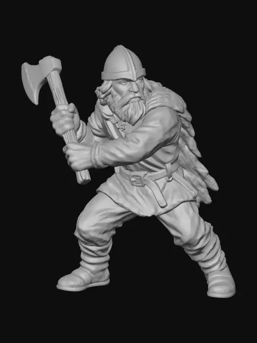 3D model for Axe-Wielding Dwarf