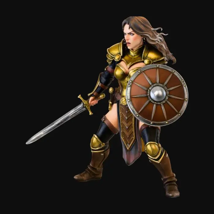3D model for Goldclad Shieldmaiden