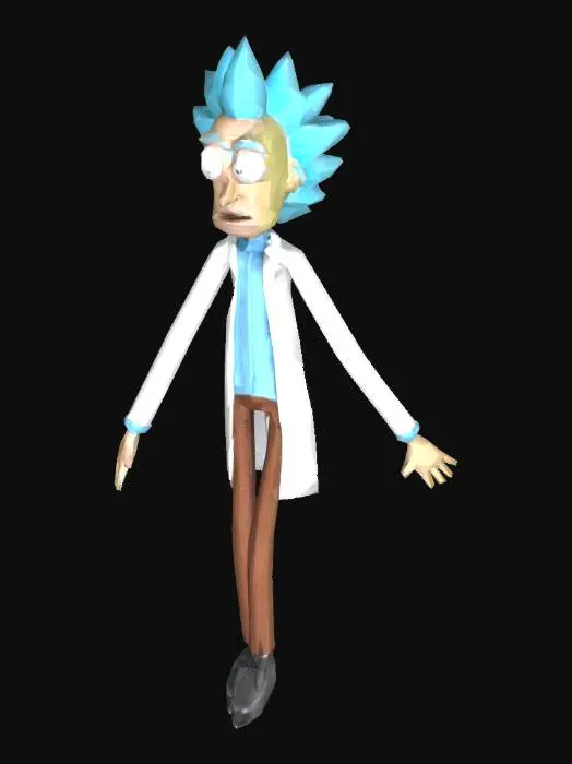 3D model for Rick Sanchez