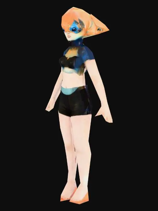 3D model for Low Poly Tiny