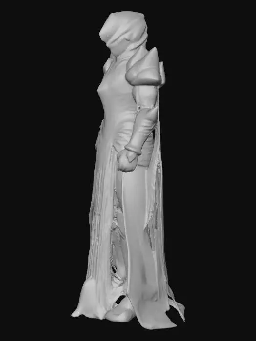 3D model for Hyper realistic Amethyst crystal knight