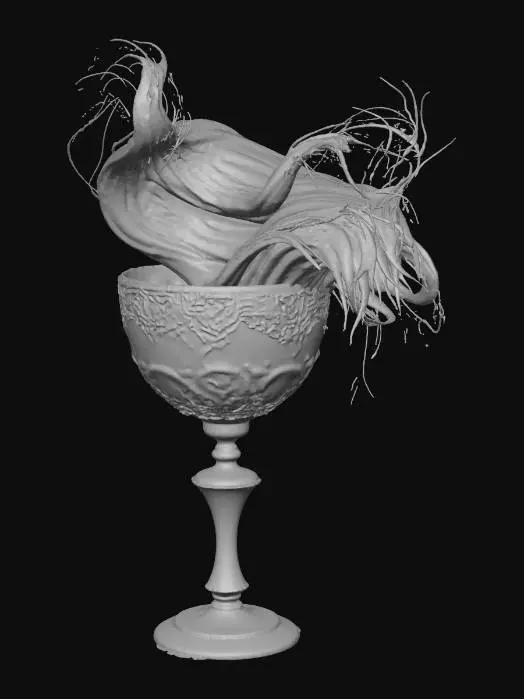 3D model for A chalice inspired by Miku Hatsune