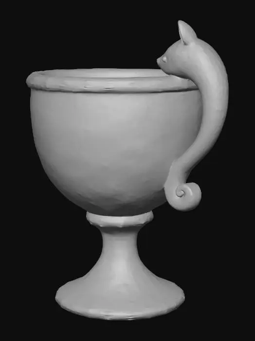 3D model for A chalice inspired by a tanuki
