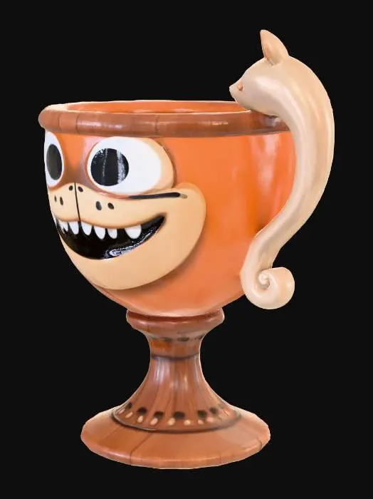 3D model for A chalice inspired by a tanuki