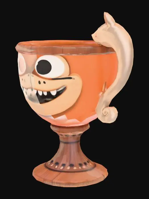 3D model for A chalice inspired by a tanuki