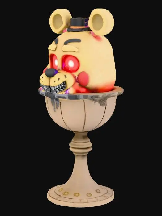 3D model for a chalice inspired by five nighs at freddys
