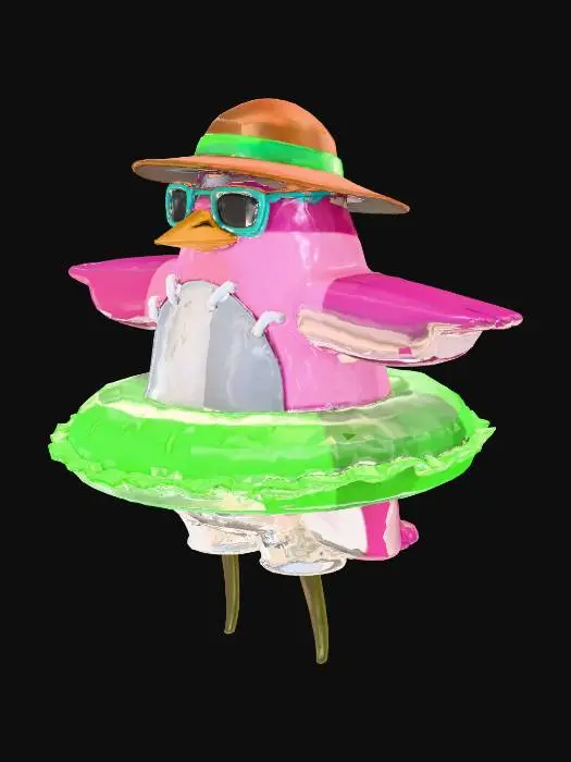 3D model for Beachy Penguin