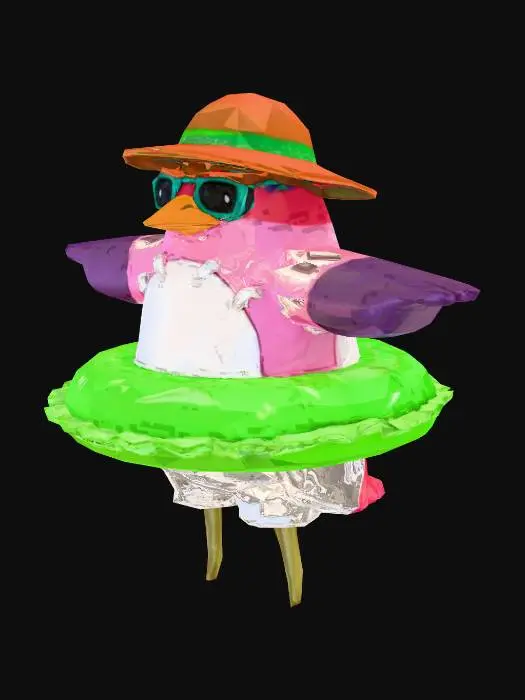 3D model for Beachy Penguin