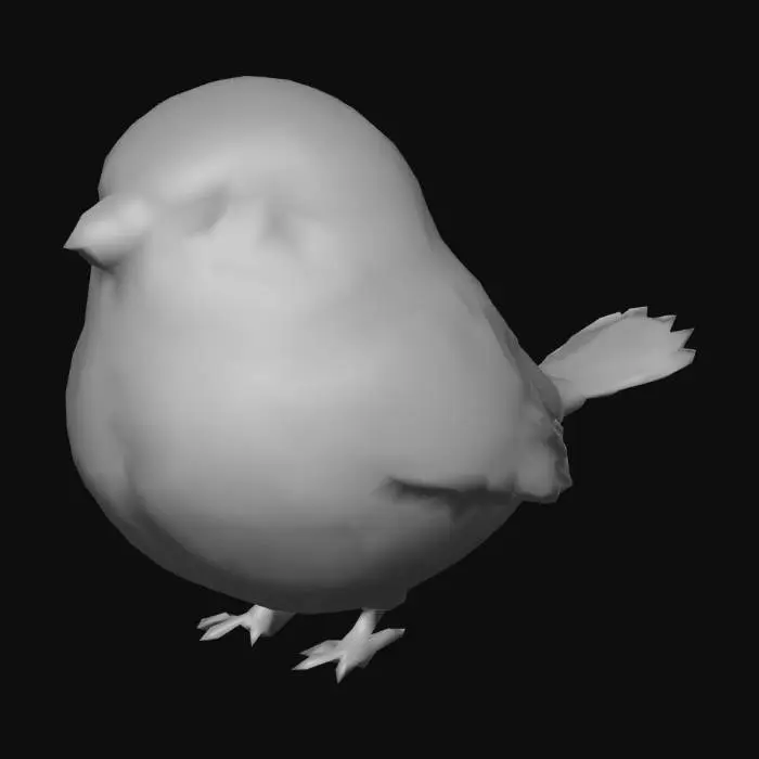 3D model for tiny cute Sparrow
