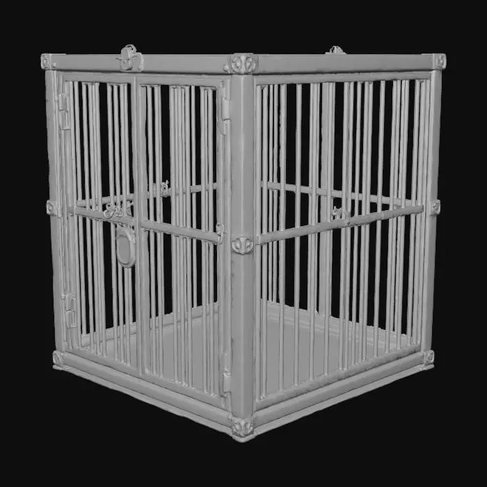 3D model for hyper realistic dog cage