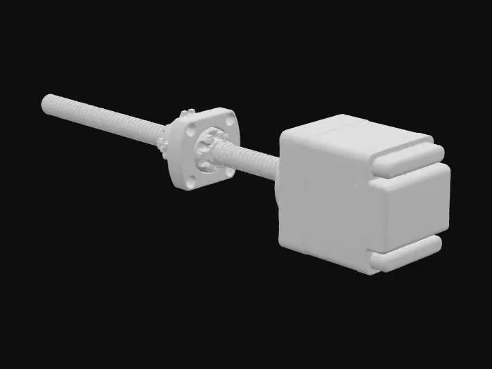3D model for Stepper Motor with Lead Screw
