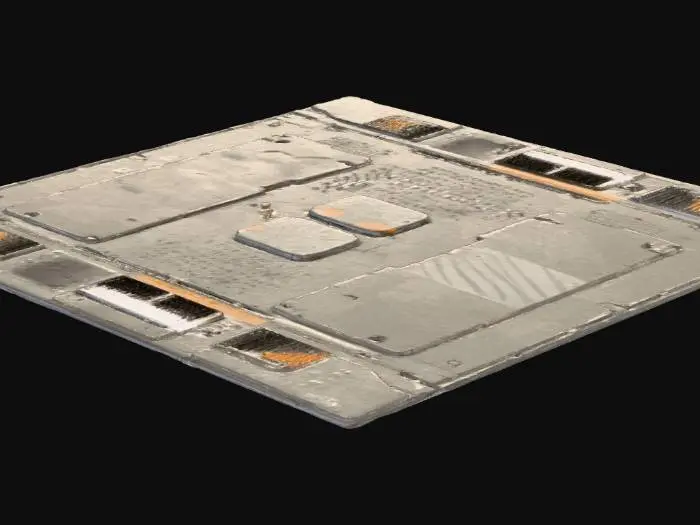 3D model for Futuristic Floor Panel Design