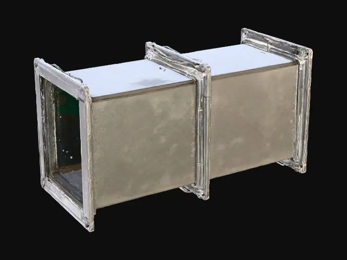 3D model for Metal Air Duct Section